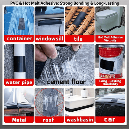 💧 Waterproof Repair  – Self-Adhesive PVC Leak Sealing Tape for Pipes, Hoses, Buckets & Outdoor Repairs