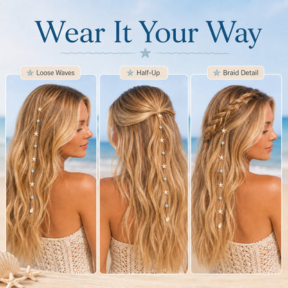 🌊⭐Beachy Mermaid Hair Accent