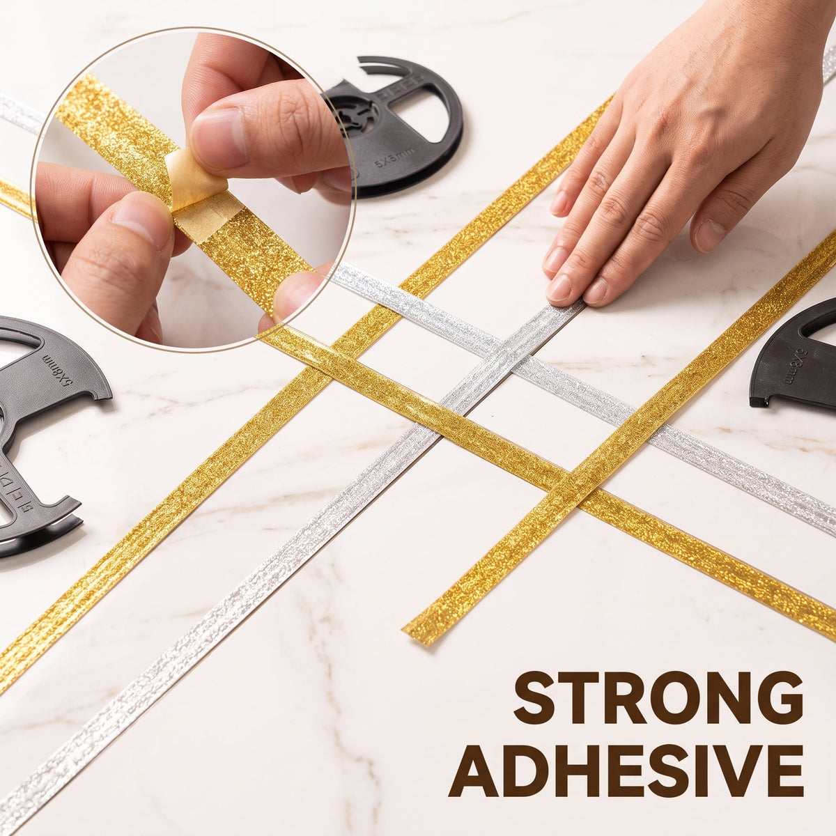🛠6m Ceramic Tile Gap Mildewproof Waterproof Self-Adhesive Caulk Strip