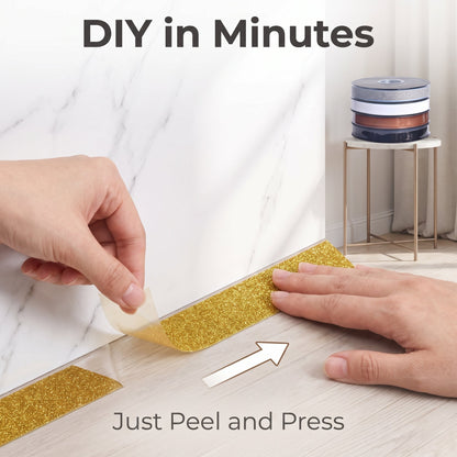 🛠6m Ceramic Tile Gap Mildewproof Waterproof Self-Adhesive Caulk Strip