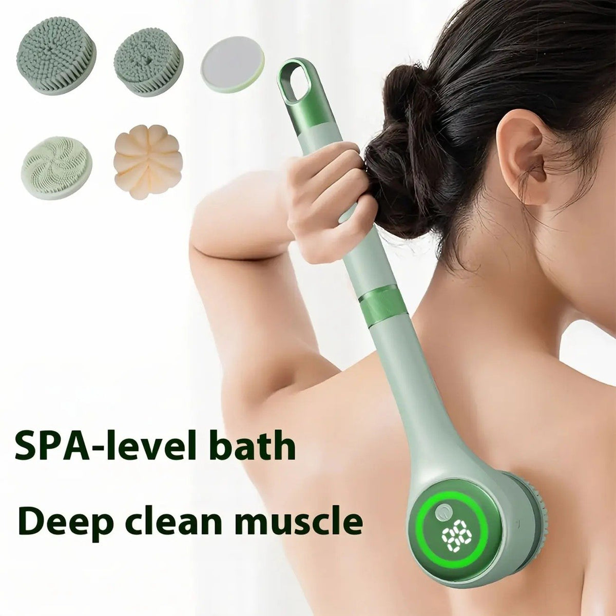 Rechargeable Motorized Electric Shower Back Scrubber