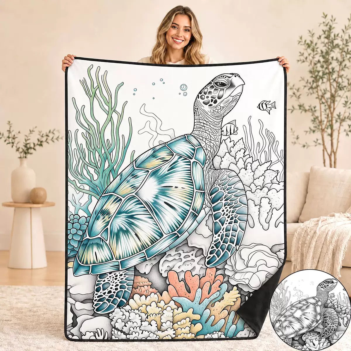 Coloring Blanket🖍️ Color It. Wash It. Repeat It! 🔄✨