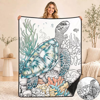 Coloring Blanket🖍️ Color It. Wash It. Repeat It! 🔄✨