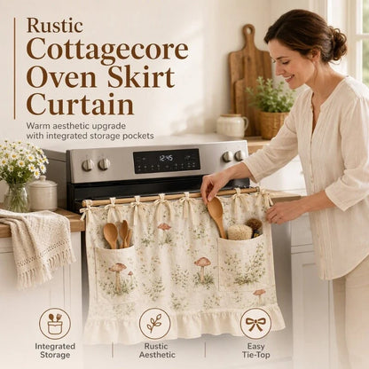 🎃Oven Skirt Curtain with Pockets🍄