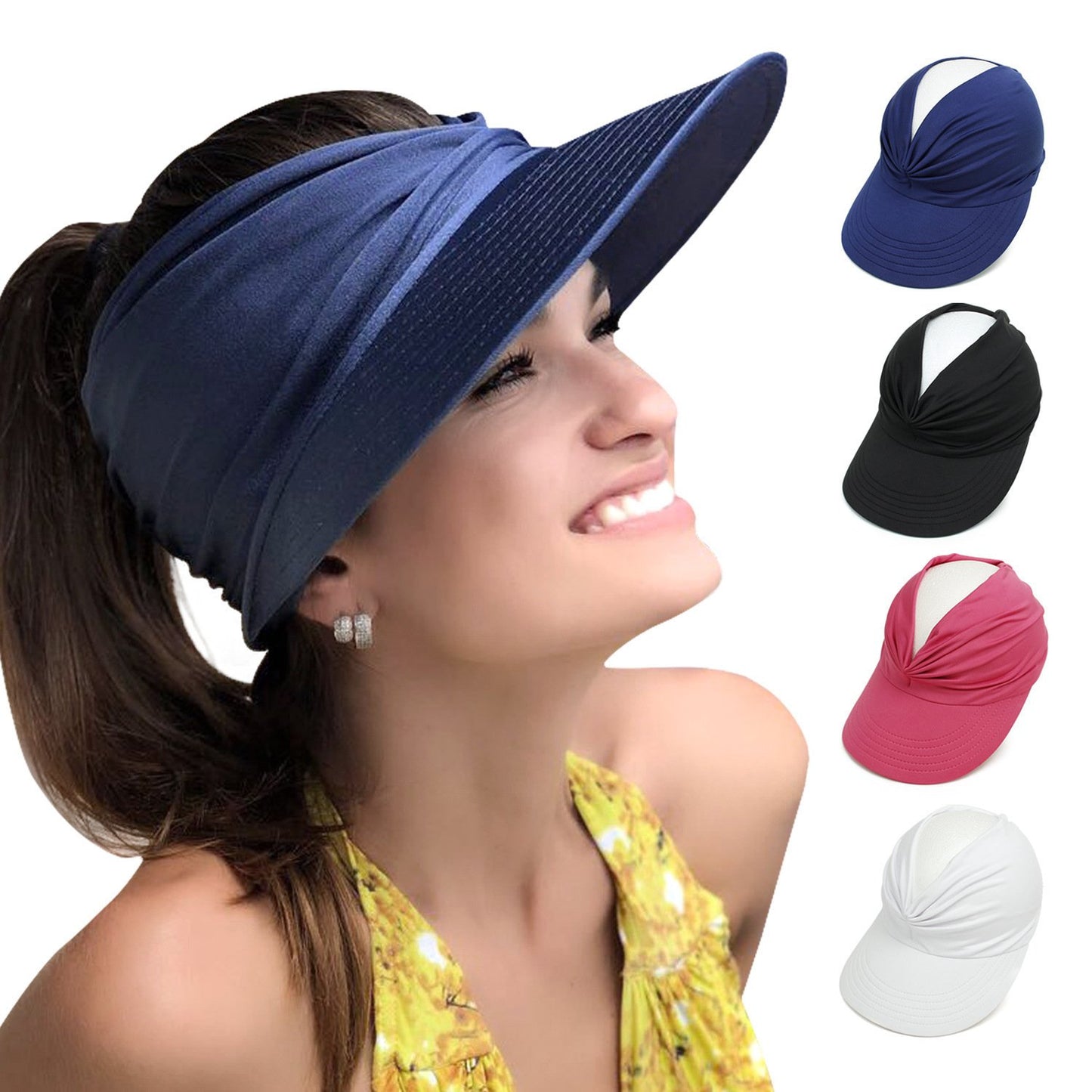 Sun Visor Ponytail Hat