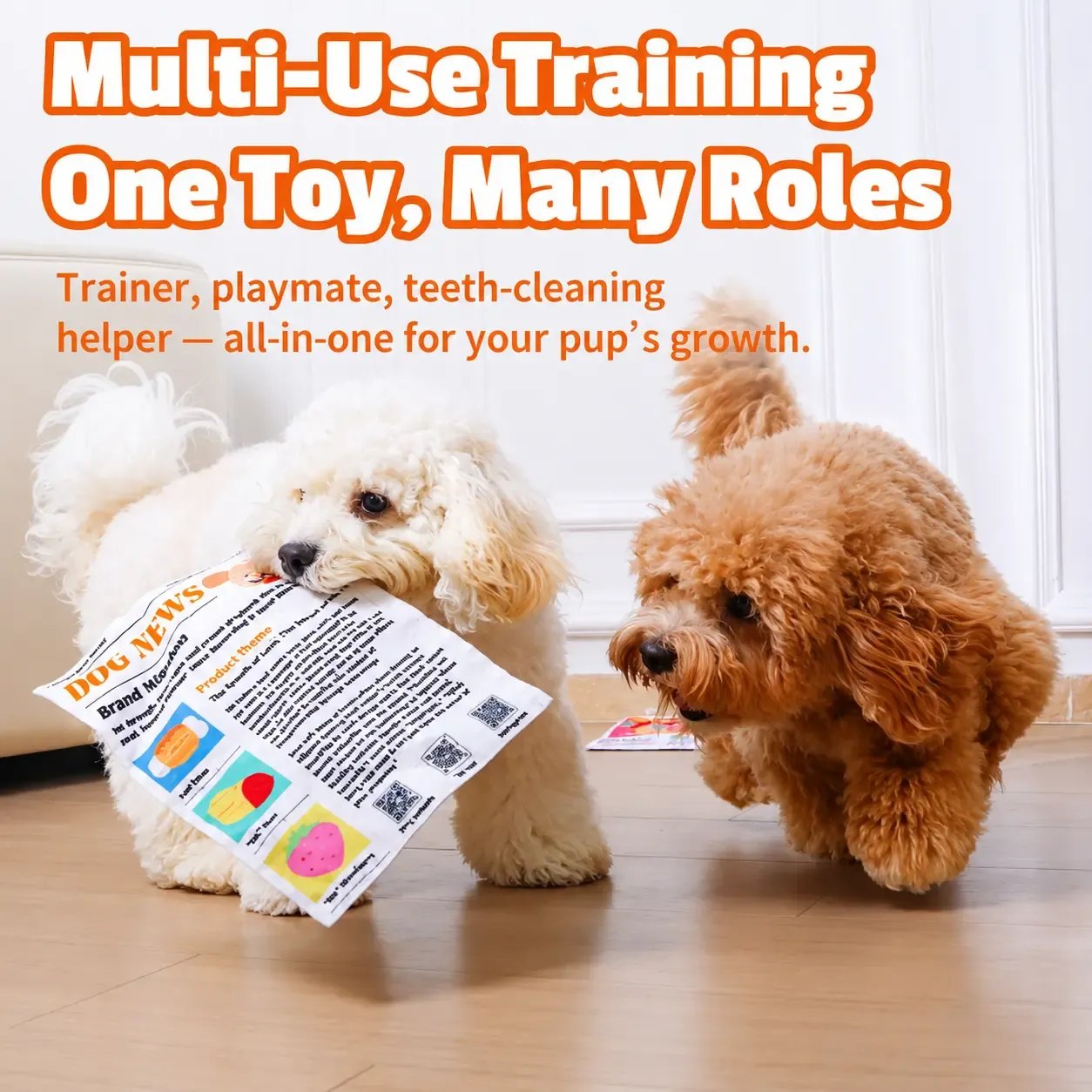 Interactive Newspaper Dog Toy