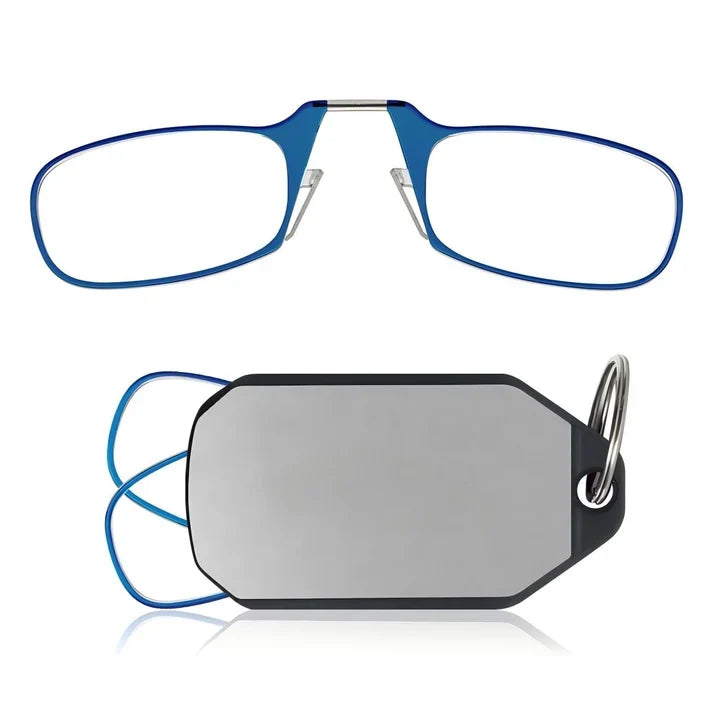 🔥Slim Folding Keychain Reading Glasses - Clips Anywhere, Reads Anytime🔑