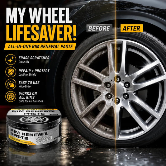 💞50K+ SOLD!✨✨ All-in-One Wheel Restoration Paste – Scratch Removal, Molecular Bonding, Safe for All Alloys 💎