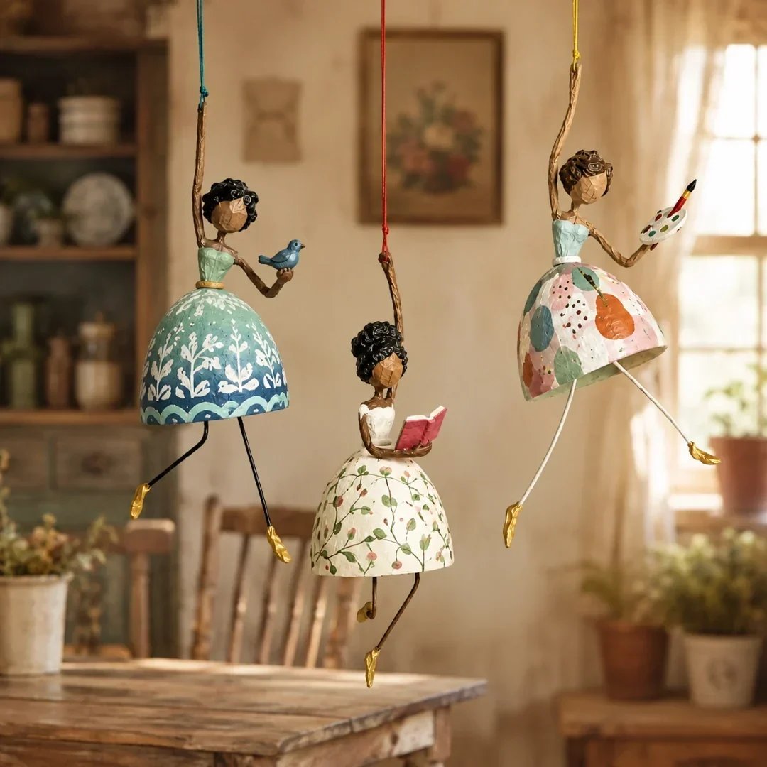 💃🌸 Let Your Space Dance — Whimsical Dancing Lady Hanging Ornament (📦Buy 2 Free Shipping)