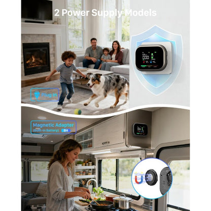 🔥6-in-1 Battery Rotable Air Safety Monitor