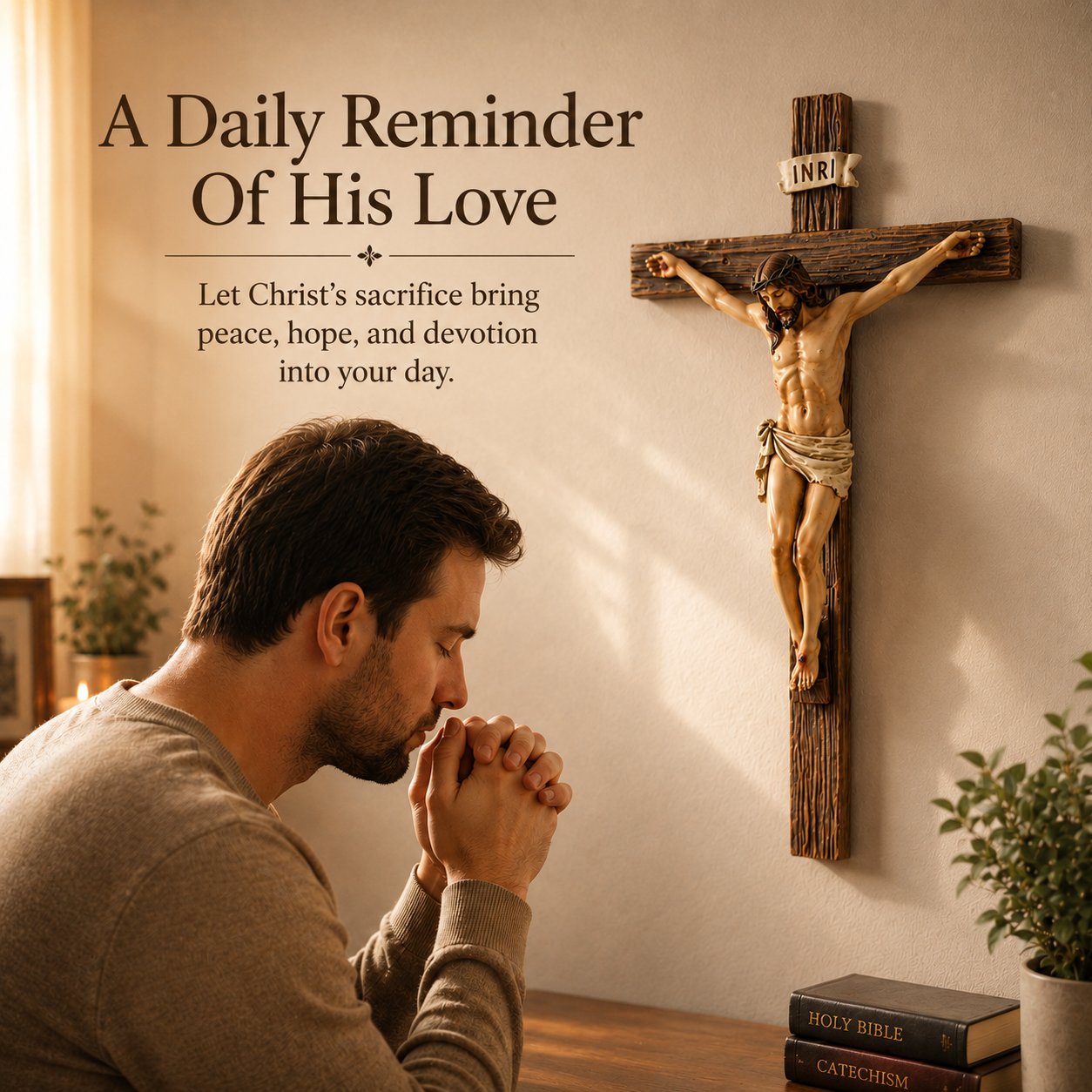 ✝️ Jesus Wall Crucifix For Prayer & Home Blessing