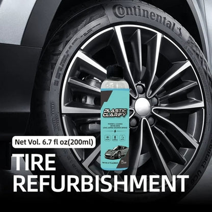 🔥 Car Plastic Restorer, Quick Polish for Color Restoration & Protection on Car Panels, Tires & Dashboards, Easy to Use, Long-Lasting Protection, Car Detailing Products 🚗✨