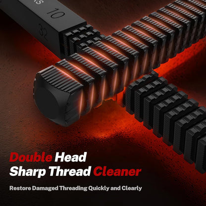 🎉🔩 3Pcs SAE & Metric Thread Repair File Set