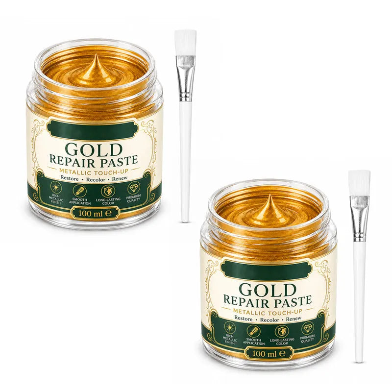 Restore Golden Shine Instantly! Metallic Gold Refinishing Repair Paste