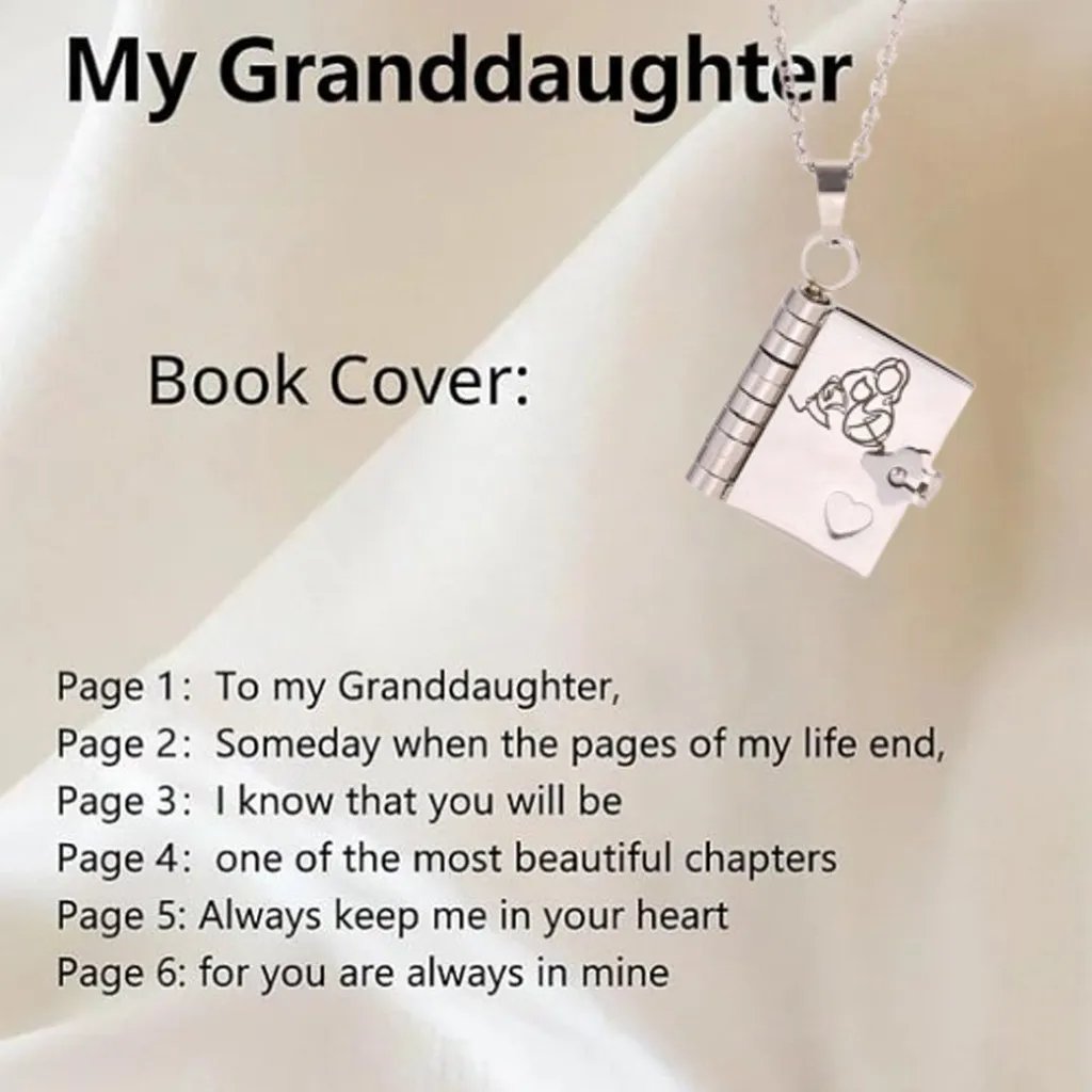 🔥HOT SALE🔥For Granddaughter and daughter - The Most Beautiful Chapter Book Necklace