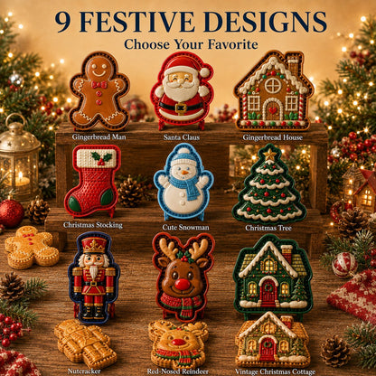 ⏳ 49% OFF – 🎄 9-Piece Mini Christmas Cake Mold Set | Reusable, embossed molds for creating detailed Santa, snowman, reindeer, Christmas tree, and holiday cakes 🥧✨