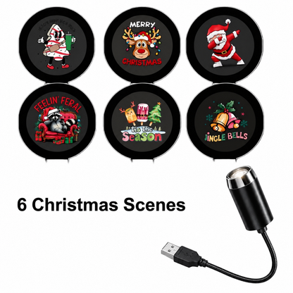 HD Christmas Projector – 6 or 10 Festive Scenes