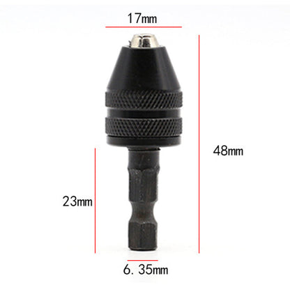 3-jaw chuck for electric screwdrivers and drills – keyless, quick-change & compatible with round and hexagonal shanks – perfect for hobby, renovation and precision work 🛠️✨