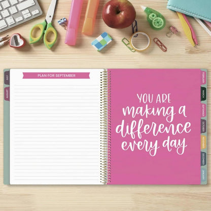 📚🧑‍🏫 2026-27 Teacher Planner | Interchangeable Cover (✨Hardcover)