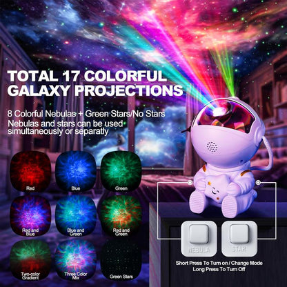 🔥Limited Time 50% Off✨Astronaut Galaxy Star Projector Starry Night Light