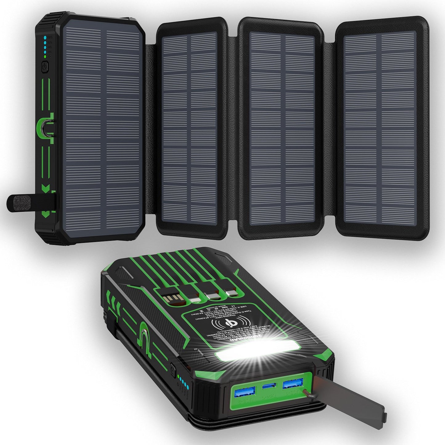 🔥 High-Capacity Solar Charger Power Bank