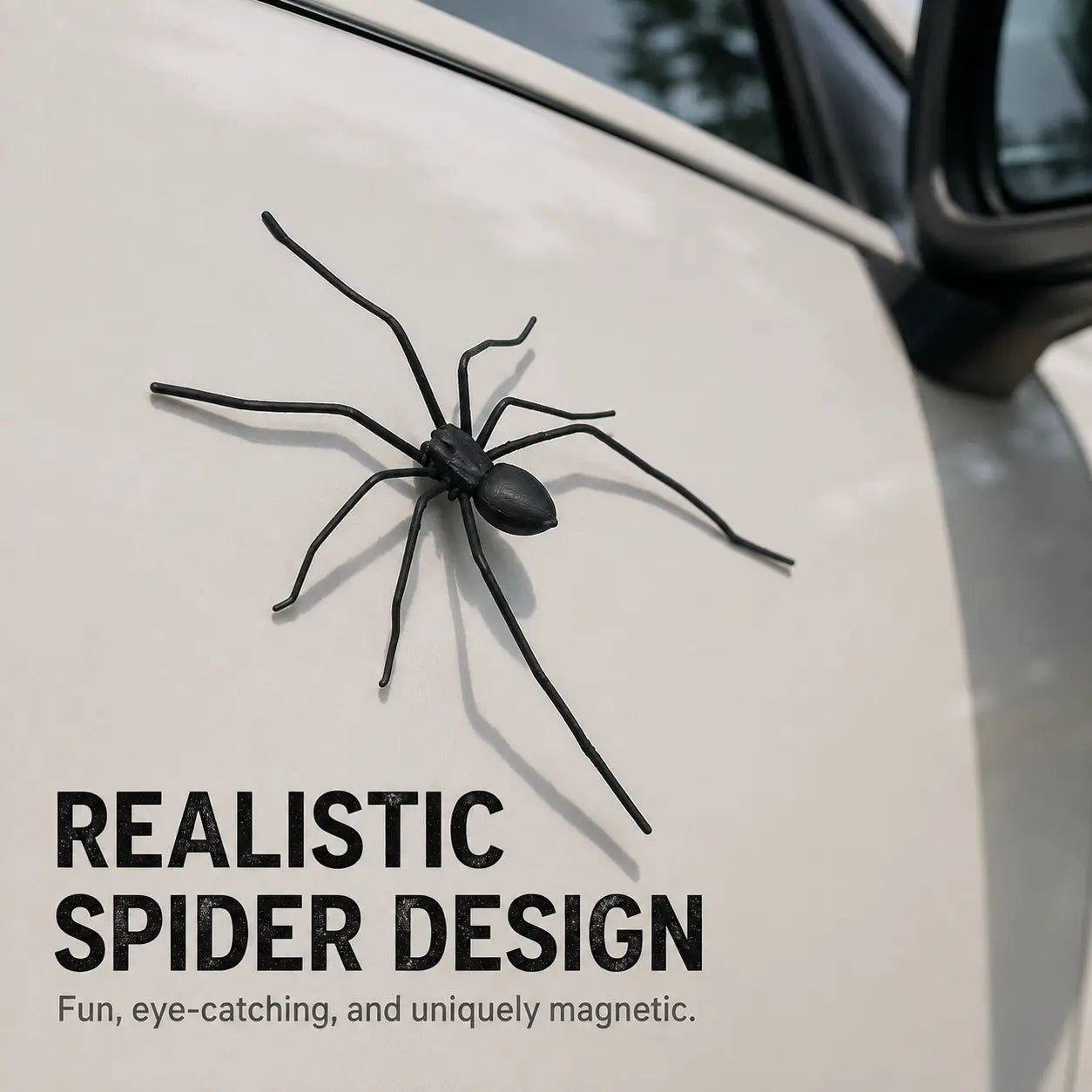 ✨5-Pack Funny Magnetic Spider Car Decor, Removable Magnet for Cars & Trucks ✅
