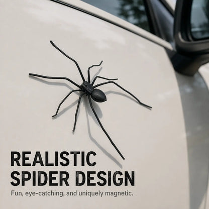 ✨5-Pack Funny Magnetic Spider Car Decor, Removable Magnet for Cars & Trucks ✅