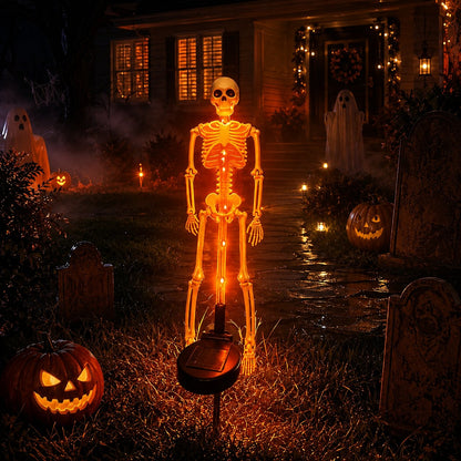 🔥HOT SALE🔥💀 Solar Skeleton Yard Stake