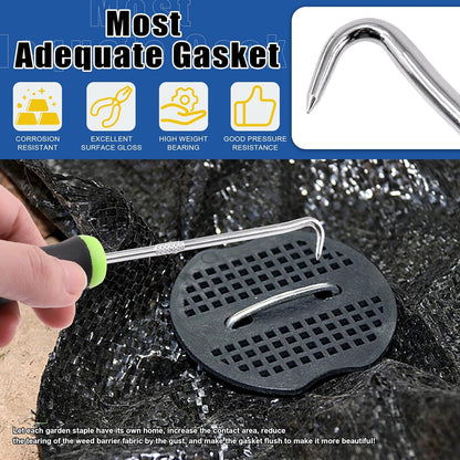 🚙50-Piece Garden Ground Stake Set——Pack of 50 U-Shaped Ground Stakes