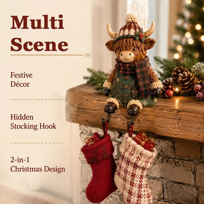 🔥 Last Day 49% OFF - 🎄 Christmas Shelf Sitter Stocking Holder (Hidden Hook) 🧦