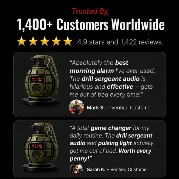 Grenade Alarm Clock
