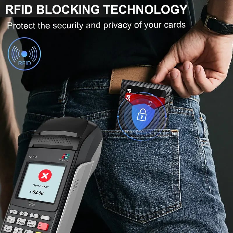 🔥 Men's RFID Minimalist Bifold Wallet