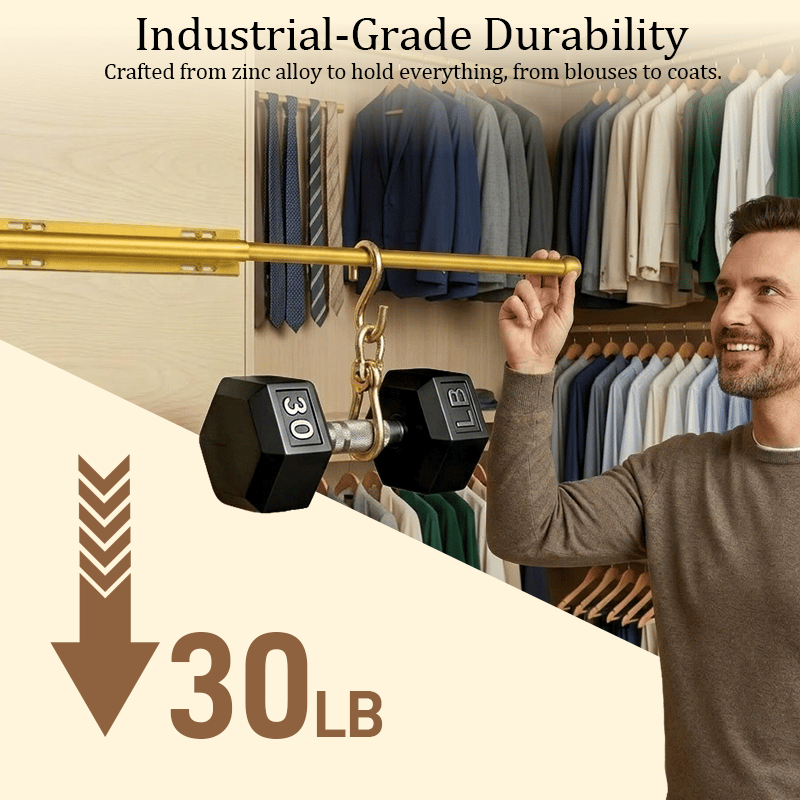 2026🗄️Valet Rod for Closet Pull Out
