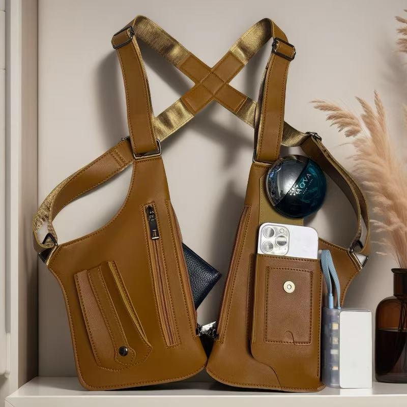 🔥2026 Hot Sale 49% OFF!🔥-Premium Leather Adjustable Underarm Shoulder Bag for Men & Women