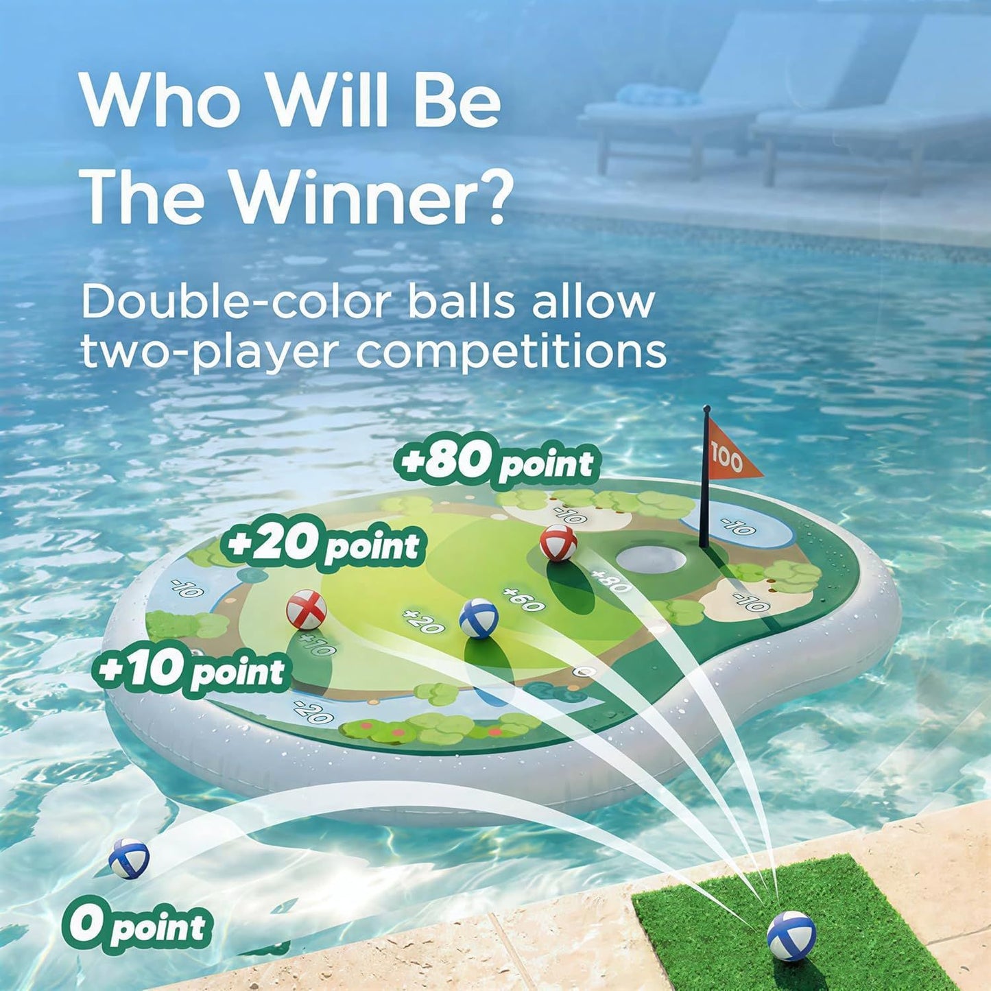 Children's Inflatable Golf Pool Toy