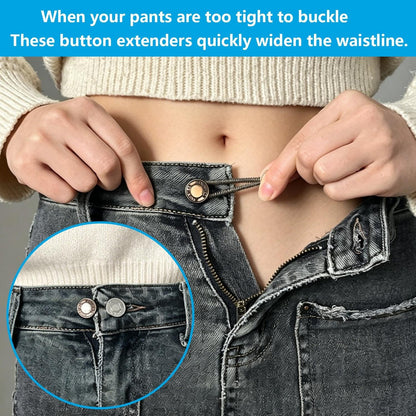 👖 8-Piece Metal Button Extenders for Jeans & Pants