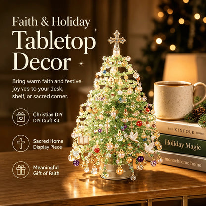 🎄✨ DIY Beaded Christmas Tree Kit – 🎅Create Your Own Sparkling Holiday Decoration