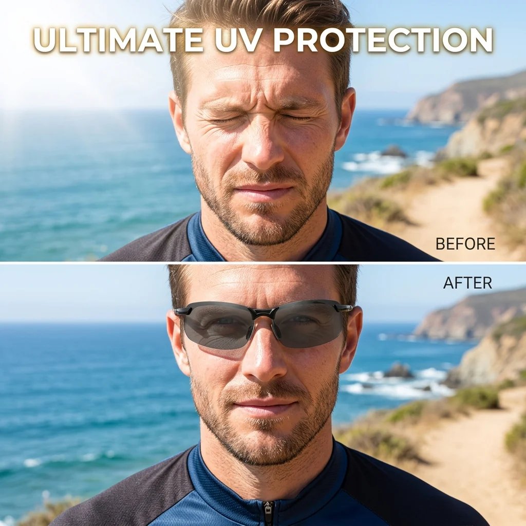 🚙🕶️Smart Vision Glasses – Anti-Glare UV Protection with Infrared Night Vision & Impact-Resistant Lenses