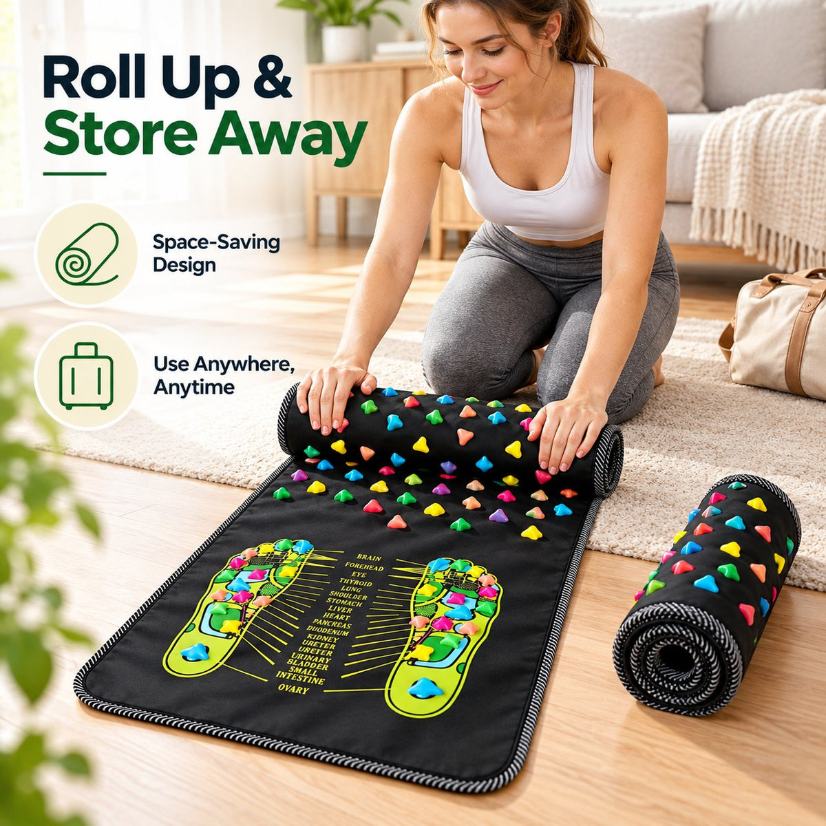 🦶 Foot Massager Mat – Experience That 'Hurts So Good' Deep Relief at Home!