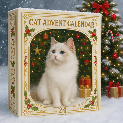 🎄Advent Calendar 2026 Cat Advent Calendar Gift for Adults Friends Cat Owners and Lovers Christmas Holiday Countdown Gift 24 Designs Cats Charm Christmas Tree Ornament
