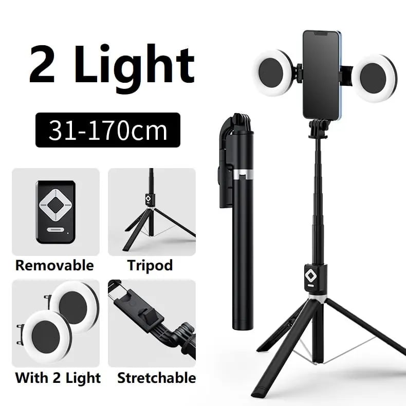 🔥Last Day Discount 49% Off📱New 6 in 1 Selfie Stick With Fill Light