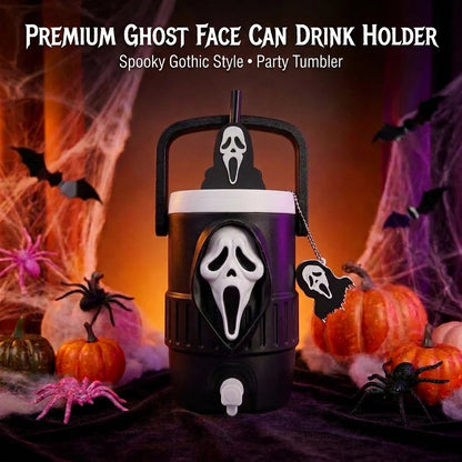 🎃3D Scream Ghost Face Portable Handle Tumbler – Gothic Horror Aesthetic Cup Full Listing