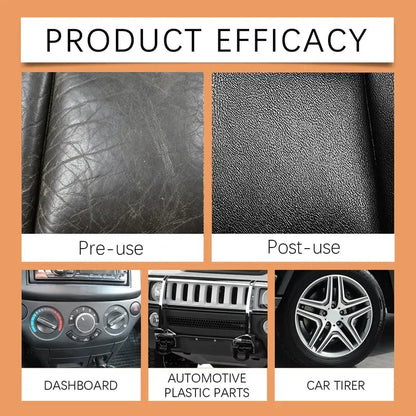 🔥HOT SALE 49% OFF🚗Automotive Plastic & Trim Restorer – Interior & Exterior Revitalizer with Applicator Pad✨