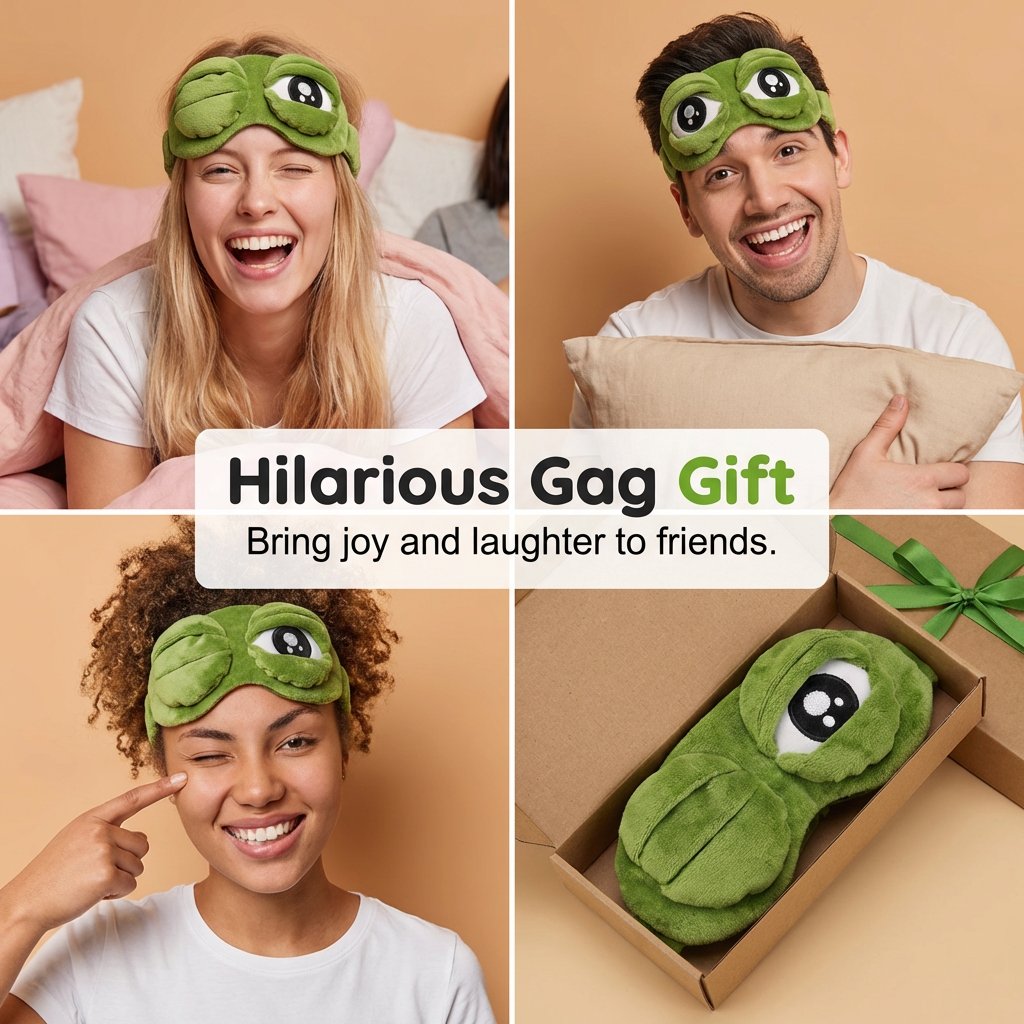 🔥LAST DAY 50% OFF🐸 3D Cute Frog Sleep Mask