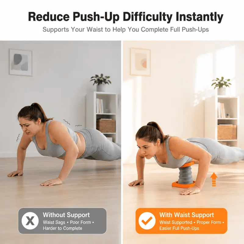 💪 SPRING‑LOADED PUSH‑UP BOOST TRAINER | HOME GYM FOR BEGINNERS