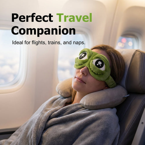 🔥LAST DAY 50% OFF🐸 3D Cute Frog Sleep Mask