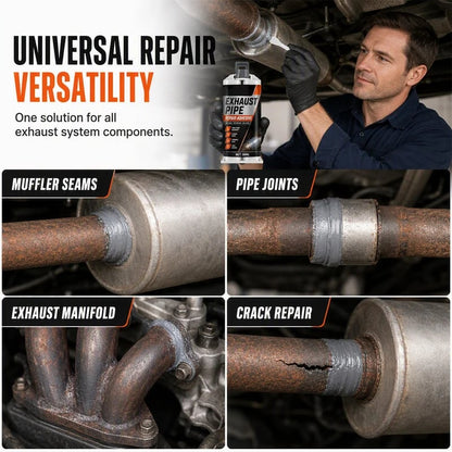 🥳2026 HOT SALE🥳💞50K+ SOLD! ⭐🔧 50% OFF! High Temp Exhaust Pipe Repair Glue – Permanent bond for iron & steel, withstands extreme heat & vibration. Fix exhaust leaks yourself – save on costly garage repairs! 🚗✅