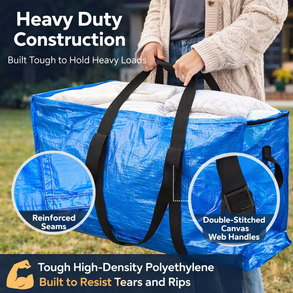 🧳 Extra Large Moving & Storage Bag – Heavy Duty 🔥