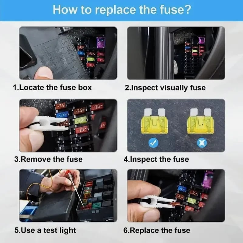 💯306PCS Car Blade Fuse Kit – Complete Auto Fuse Assortment with Tester & Puller