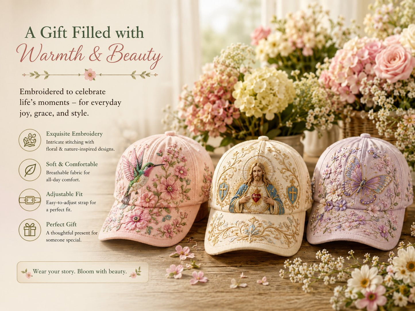 🔥HOT SALE 49% OFF 🌸🌿 Garden Morning Cap (✨2026 Limited Edition)